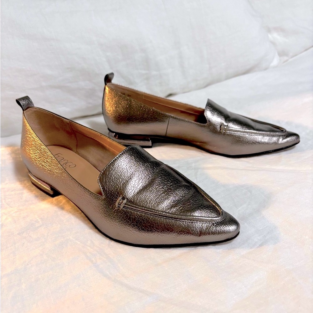 Franco Sarto Metallic Loafers